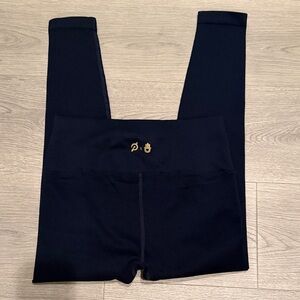 Spiritual Gangster Navy Blue Ribbed Leggings